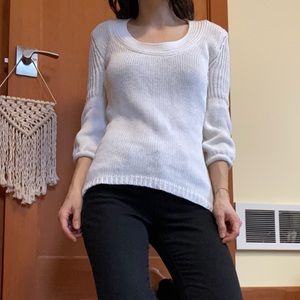 White House Black Market Balloon Sleeve Chunky Knit Sweater